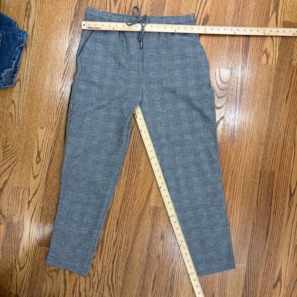 NWT Anthropologie Maeve Bettie Tapered Trousers Houndstooth Stripe Pants - Picture 8 of 8
